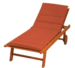 Coussin pour bain de soleil orange l.185 x H.6 cm