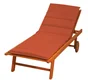 Coussin pour bain de soleil orange l.185 x H.6 cm
