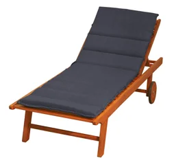 Coussin pour bain de soleil anthracite l.185 x H.6 cm
