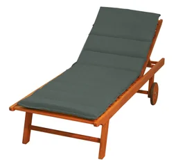 Coussin pour bain de soleil vert l.185 x H.6 cm