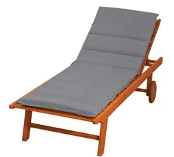 Coussin pour bain de soleil gris l.185 x H.6 cm