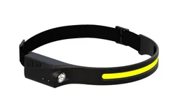 Lampe frontale bandeau rechargeable 300/100 lm 20 mètres noire Xanlite