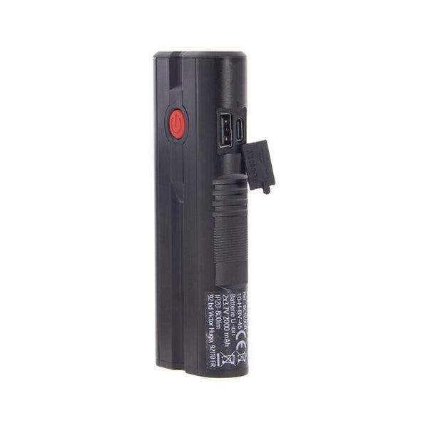 Baladeuse rechargeable 800 lm 80 m noire Xanlite
