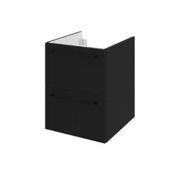 MEUBLE SOUS VASQUE REMIX LARG 45XPROF 48XH58CM 2TIROIRS NOIR MAT