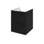 MEUBLE SOUS VASQUE REMIX LARG 45XPROF 48XH58CM 2TIROIRS NOIR MAT