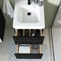 MEUBLE SOUS VASQUE REMIX LARG 45XPROF 48XH58CM 2TIROIRS NOIR MAT
