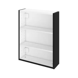 Caisson meuble haut / bas l.45 x H.57.7 x P.14 cm, noir, Remix