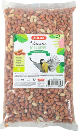 Arachide décortiqué oiseaux ZOLUX 800g