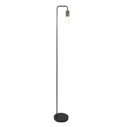 Lampadaire LINA, E27, H.149 cm, métal noir, Inspire