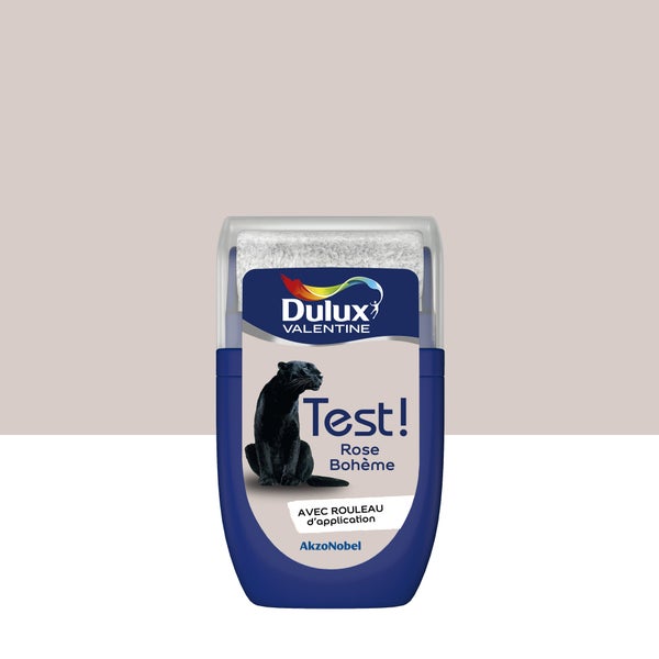 Testeur peinture mur/boiserie/radiateur, DULUX VALENTINE Crème de couleur, rose bohème, 30 ml