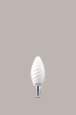 Ampoule variable led dépoli flamme torsadée E14 470Lm = 40 W blanc neutre,OSRAM