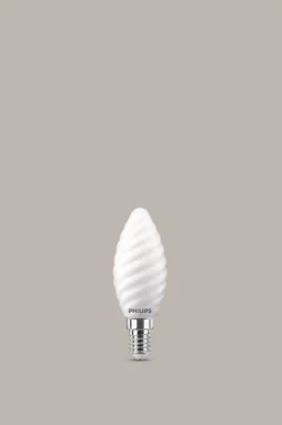 Ampoule variable led dépoli flamme torsadée e14 470 Lm = 40 W blanc chaud, OSRAM