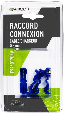 4 raccords de connexion cable/chargeur pour robots tondeuses