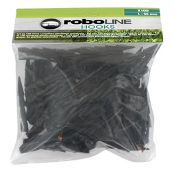 Lot de 100 clous/cavaliers plastiques universels pour robot tondeuse