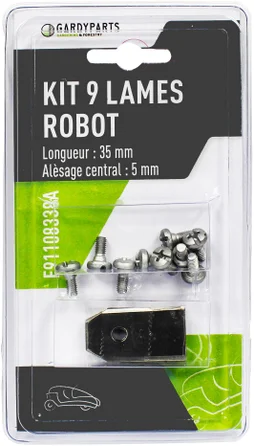 9 lames pour robots tondeuse