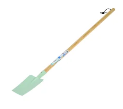 Bêche en acier pour enfants avec manche en bois, verte, REVEX