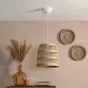 Suspension en jonc de mer naturel, INSPIRE Nema, diam.30 cm