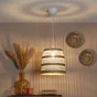 Suspension en jonc de mer naturel, INSPIRE Nema, diam.30 cm