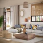 Suspension en jonc de mer naturel, INSPIRE Nema, diam.30 cm