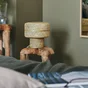 Lampe bambou naturel, INSPIRE Palanga, H.21 cm