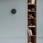 Applique led Torvi, diam.16cm, noir, Inspire