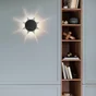 Applique led Torvi, diam.16cm, noir, Inspire