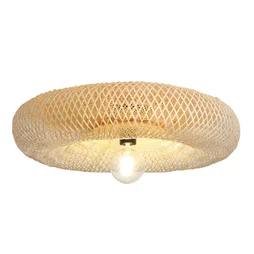 Plafonnier en bambou, INSPIRE Sibu, E27, diam.60 cm