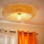 Plafonnier en bambou, INSPIRE Sibu, E27, diam.60 cm