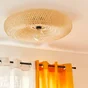 Plafonnier en bambou, INSPIRE Sibu, E27, diam.60 cm
