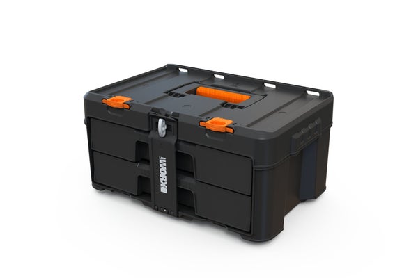 Rangement 2 tiroirs système stockage modulaire Stack'N Roll WORX