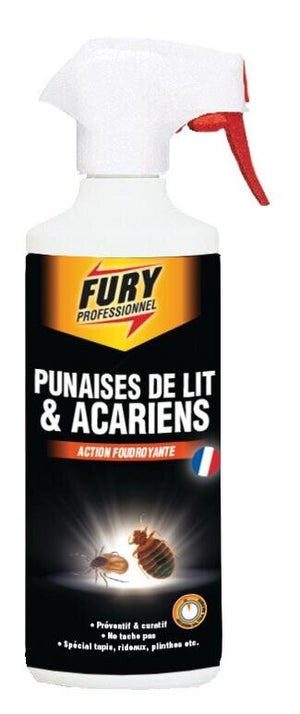 Insecticide pour punaises de lit et acariens, FURY, 0,5 litre