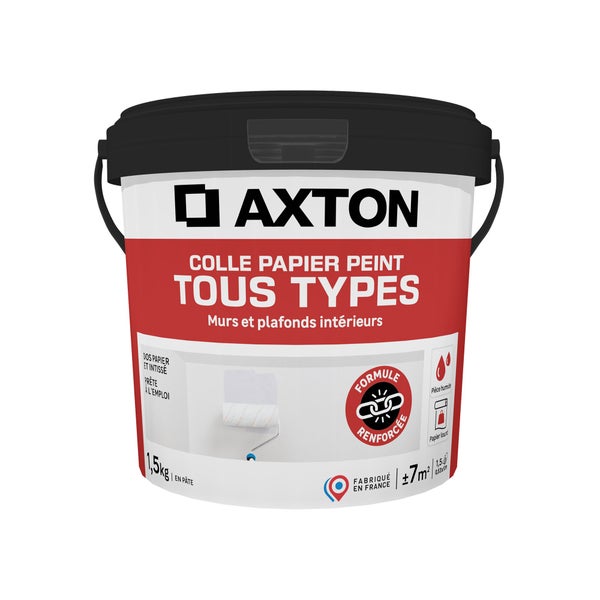 Colle papier peint Pâte tous types AXTON, 1.5 kg