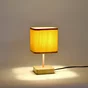 Lampe Akora, bois, jaune, H.23 cm INSPIRE, E14