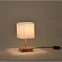 Lampe Akora, bois, blanc, H.23 cm INSPIRE, E14