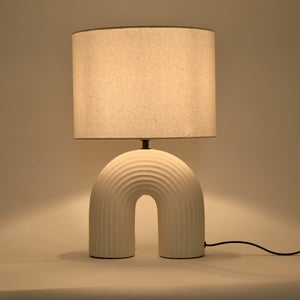 Lampe Vaska, céramique, crème, H.41 cm INSPIRE, E27