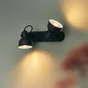 Barre 2 spots INSPIRE Ezio métal noir