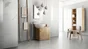 Carrelage sol intérieur / mur intérieur effet marbre blanc Rimini l.60 x L.60 cm