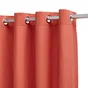 Rideau tamisant en coton, INSPIRE Sunny, l.140 x H.280 cm, orange