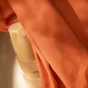 Rideau tamisant en coton, INSPIRE Sunny, l.140 x H.280 cm, orange