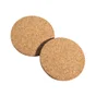 Lot de 2 dessous de plat rond liège