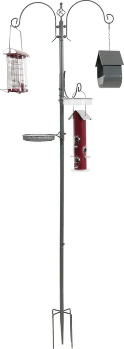 Mangeoire oiseaux du jardin sur pied a planter métal 189cm ZOLUX