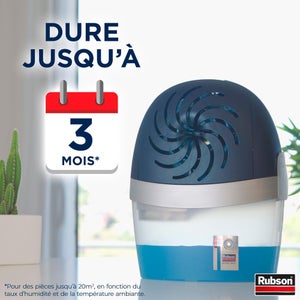 Absorbeur d'humidité avec 4 recharges tablette RUBSON Aéro 360°, 20 m²