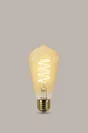 Ampoule décorative led ambré edison E27, PHILIPS, 40 W blanc très chaud