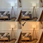 Lot de 2 ampoules décoratives led ambré globe E27, PHILIPS, diam. 80 mm 40 W blanc très chaud