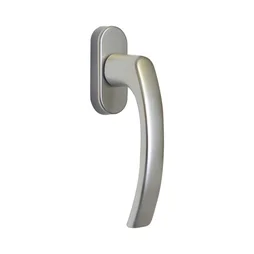 Poignée de fenêtre ACBAT Eva, aluminium anodisé gris