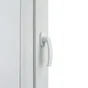 Poignée de fenêtre Eva, aluminium brillant blanc