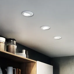 Spots encastrable, led, BAMA, rond, 4000K, GU10, blanc, classe A, lot de 3, Inspire