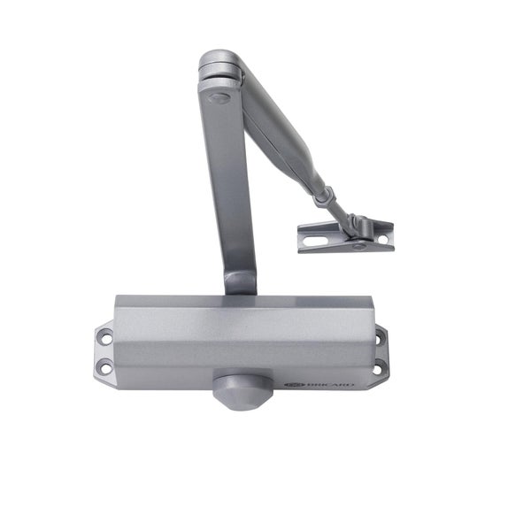 Ferme-porte a compas 6100207 BRICARD, acier argente, force 2/3/4