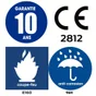 Ferme-porte a compas 6100207 BRICARD, acier argente, force 2/3/4