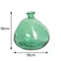Vase verre vert, Organic, 18 x 18 cm